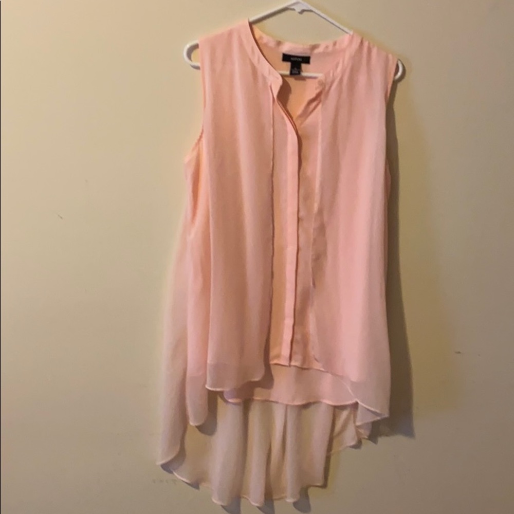 Light pink button down blouse
